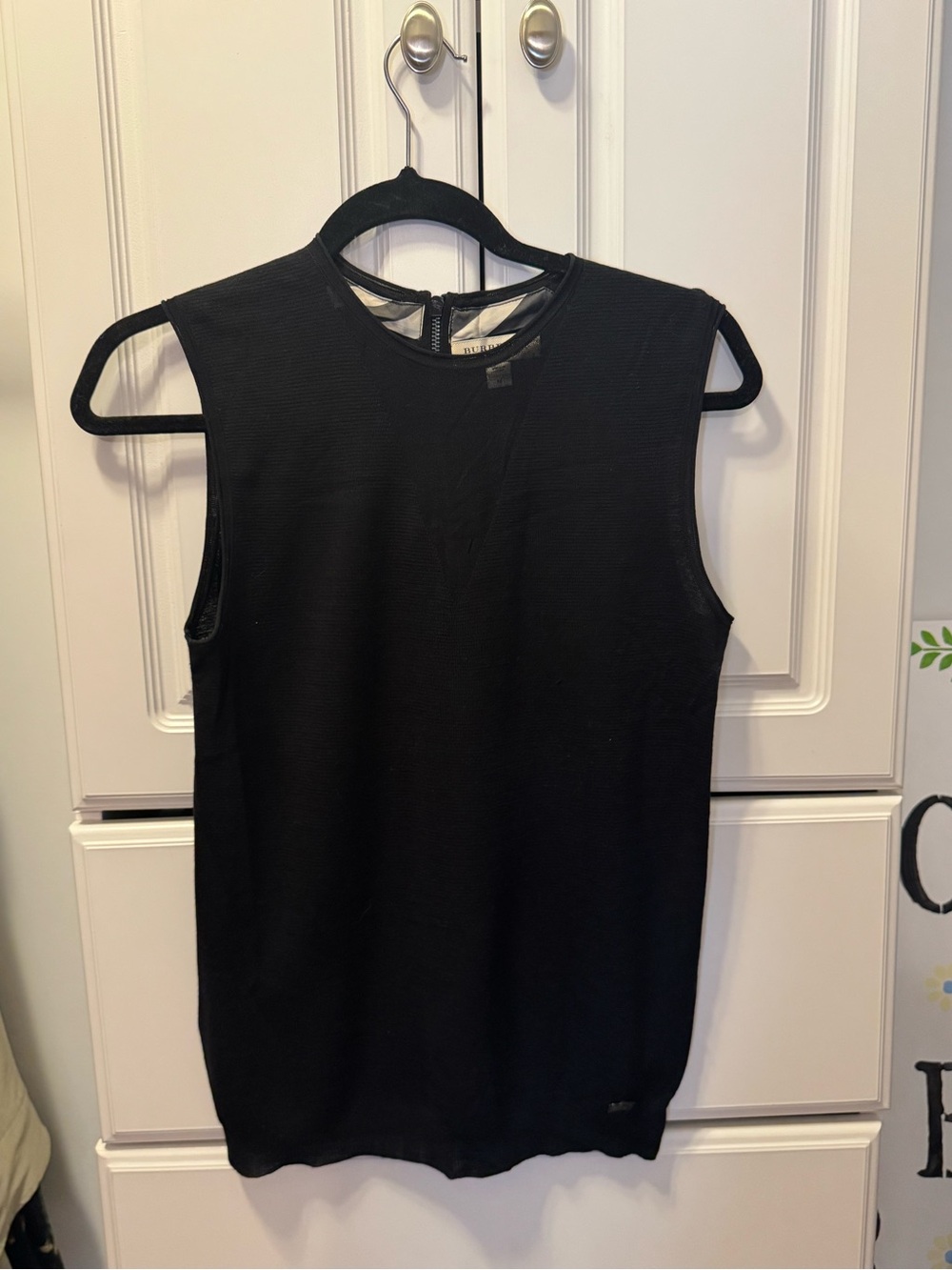 Burberry Black Sleeveless Sweater